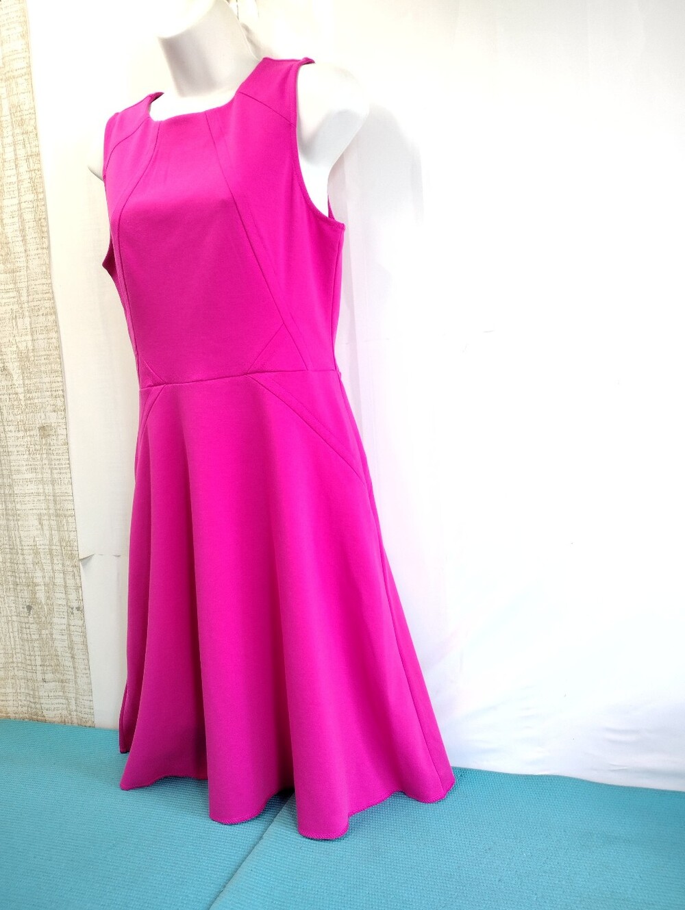 Jennifer Lopez Fuchsia Sleeveless Fit & Flare A-line Dress - 8